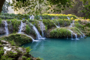 Beautiful natural pools in Semuc Champey, Lanquin, Guatemala, Central America