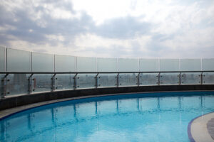 Swimming pool on the roof. Kuwait